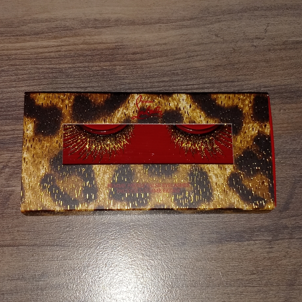 Christian Louboutin loubileopard lashes.